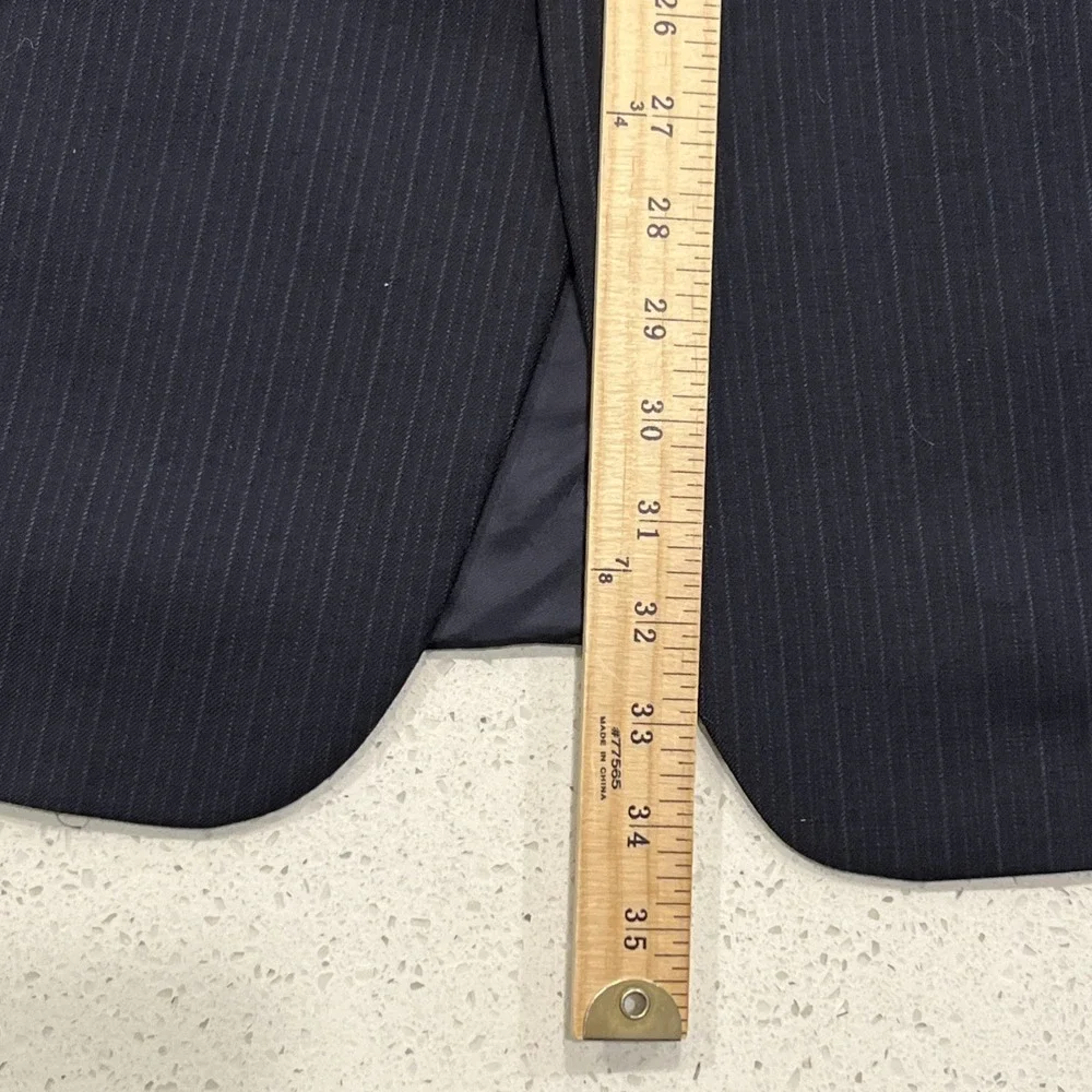 Brooks Brothers 346 Blazer 46R Adult Blue Madison Fit Striped Suit Jacket Mens